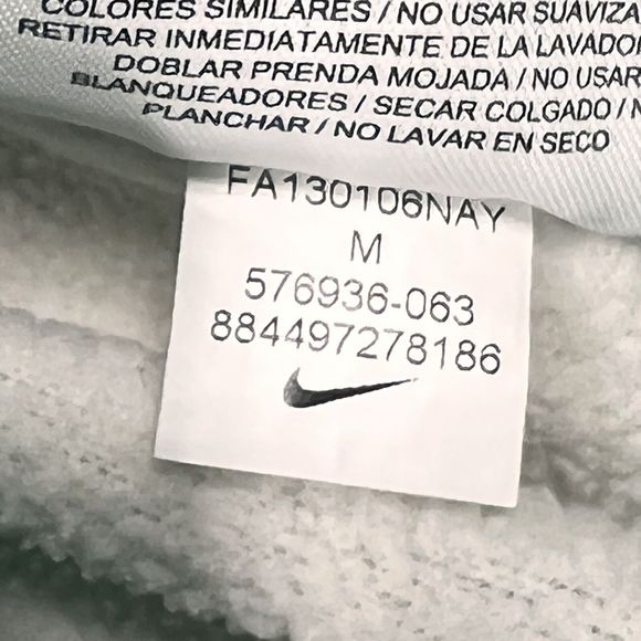 Nike Gray Green Hooded Sweatshirt Athletic Hooded Pockets Drawstring Size: M - Picture 11 of 15